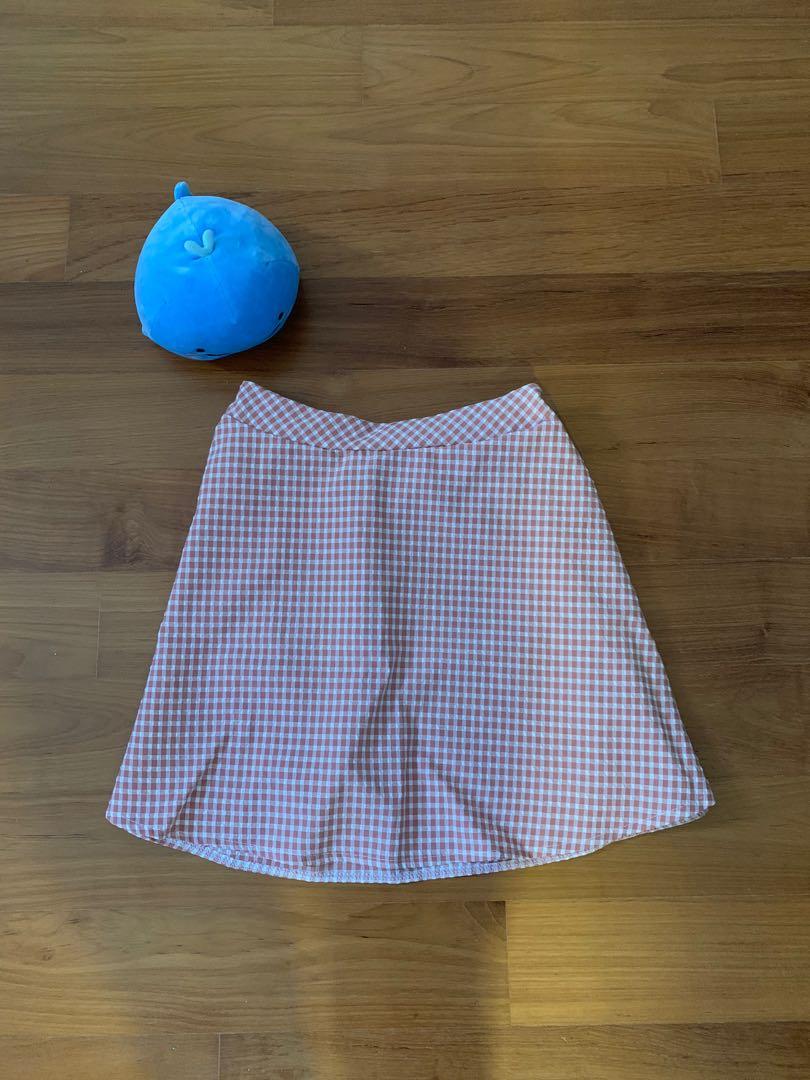 Gingham skater skirt clearance
