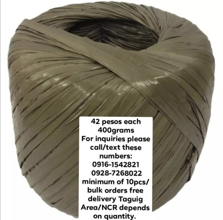PLASTIC TWINE/ STRAW ROPE, Everything Else, Others on Carousell