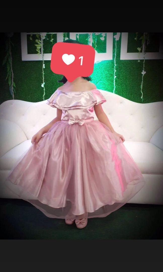 old rose gown for kids