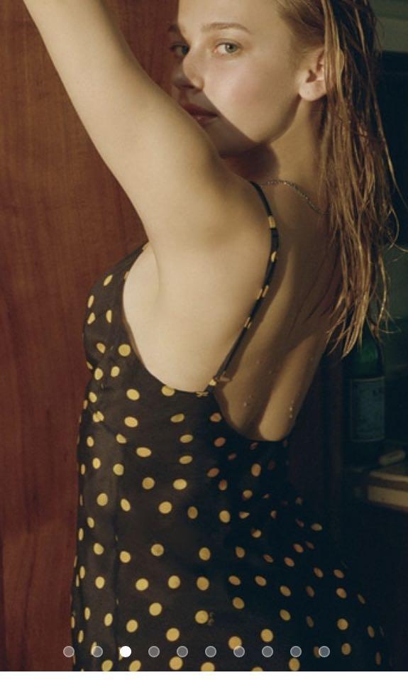 R alisation Par The Iggy Dress Yellow Polka Dot