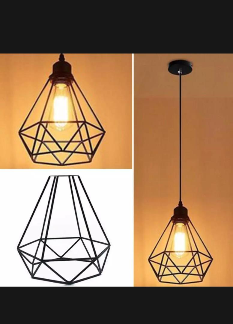 Retro Wire Lamp Shades Furniture Home Living Lighting Fans On Carou Retro Wire Lamp Shades Furniture, Old Wire Lamp Shades