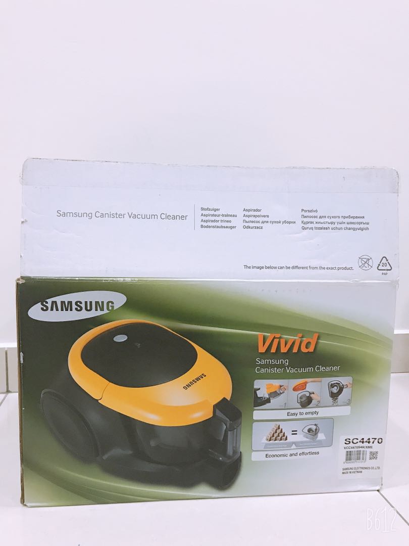 Samsung Canister Vacuum Cleaner SC4470, TV & Home Appliances, Vacuum