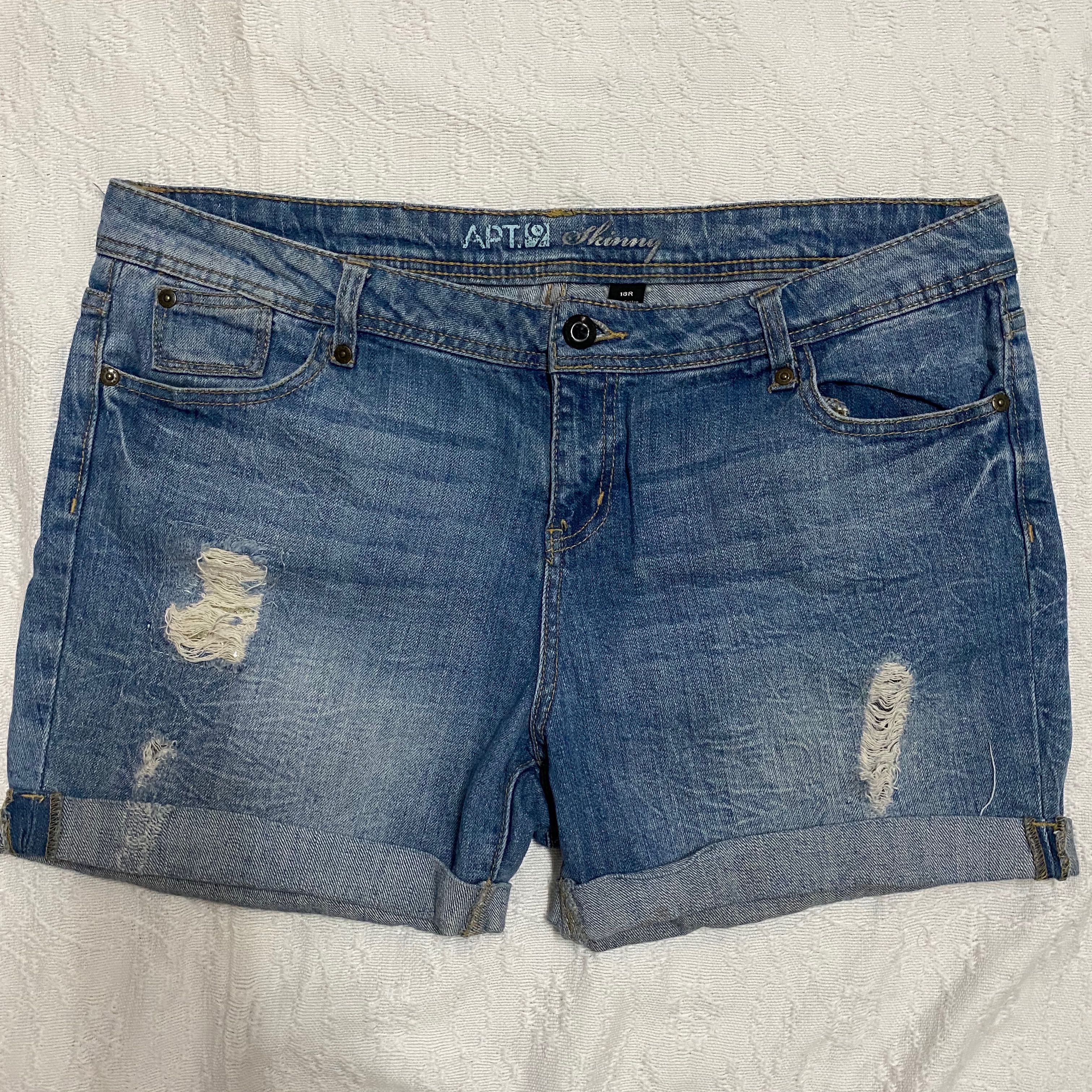 Size 18 denim shorts clearance