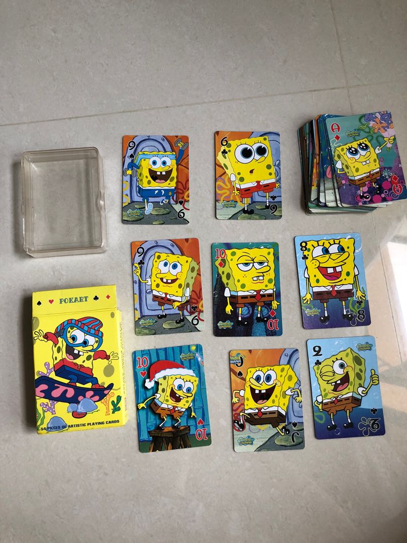 Spongebob Poker Playing Cards, Hobbies & Toys, Toys & Games on Carousell