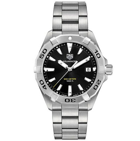 TAG HEUER AQUARACER BLACK BLUE WHITE DIAL 41MM MEN S WATCH