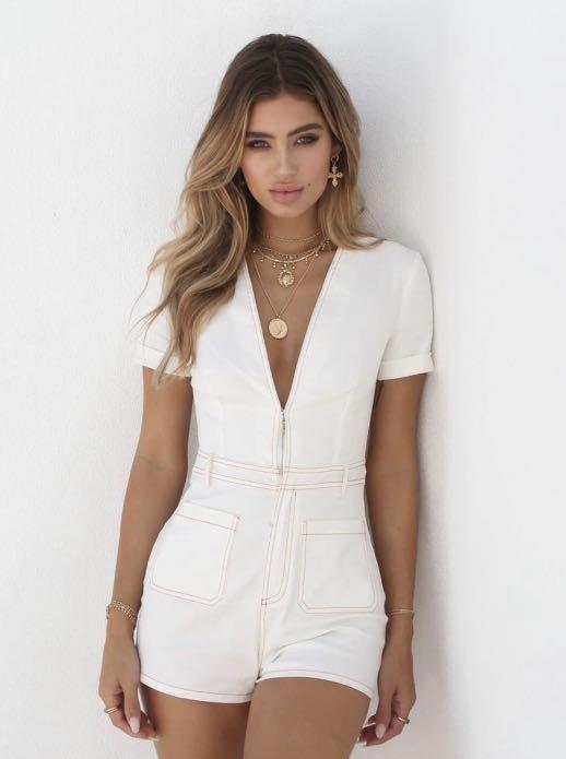 Tiger Mist Drew Playsuit
