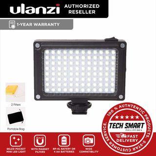 Ulanzi Rechargable 96 LED Pocket Mini on Camera Led Light with Magnet Filters for Sony Panasonic Canon Nikon DSLR Camcorder