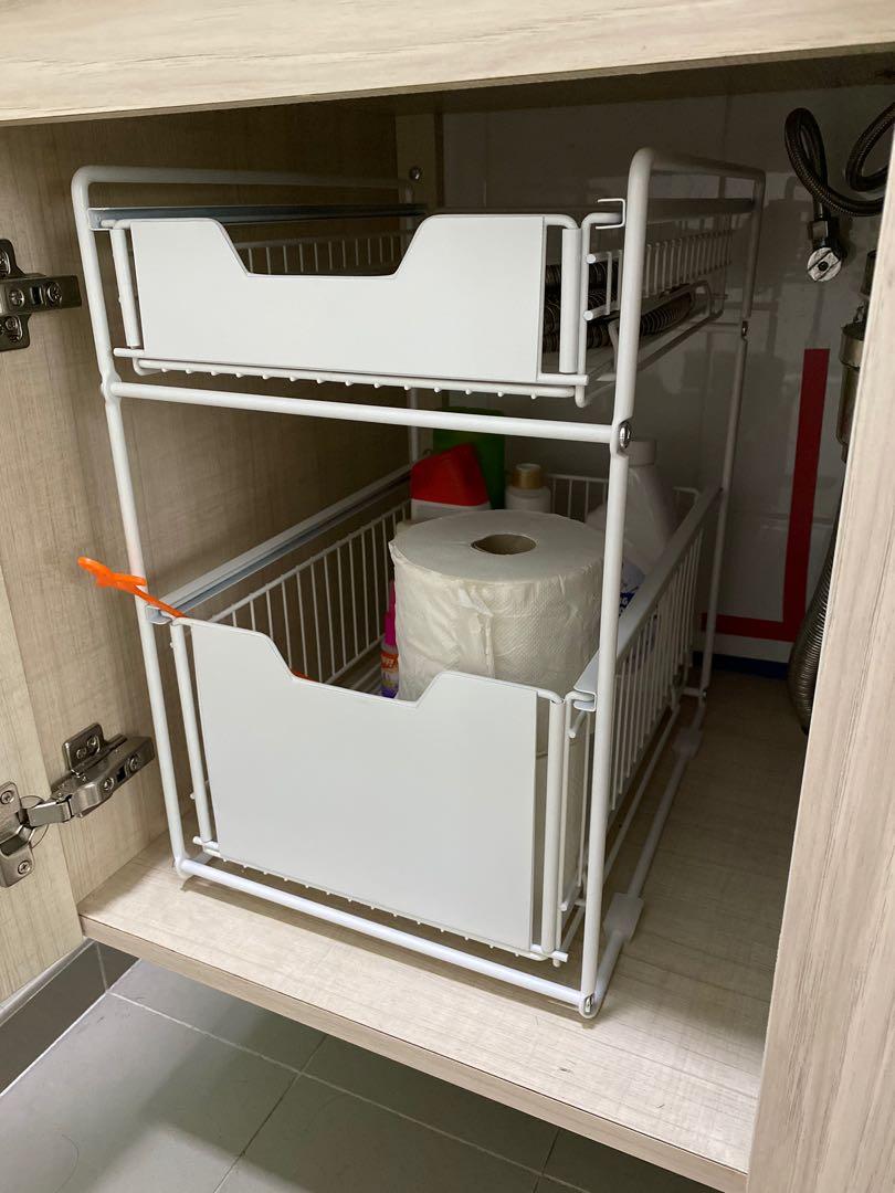 Undersink Rack Drawers For Bathroom Kitchen Cabinet Home Appliances Kitchenware On Carousell