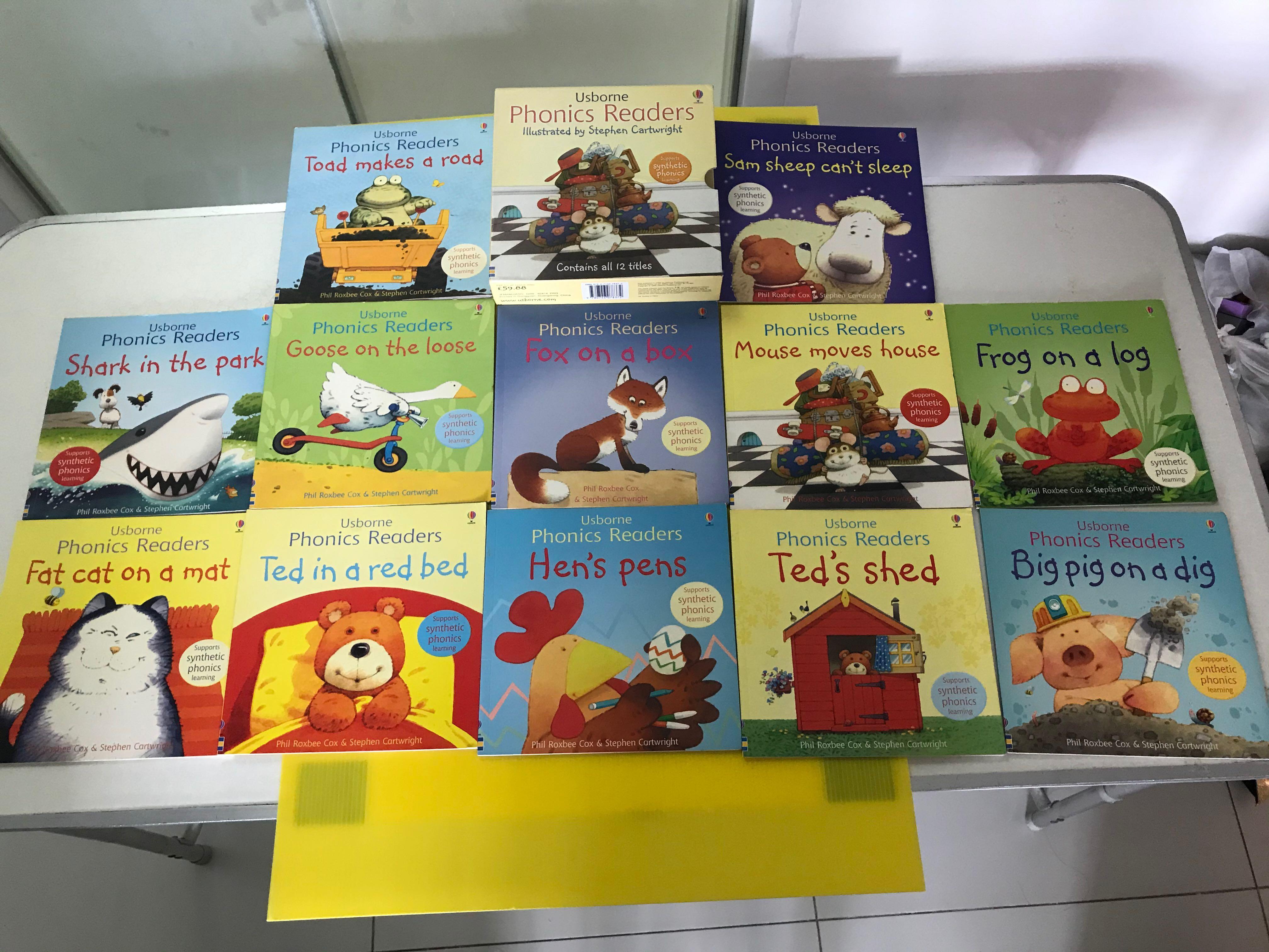 Usborne Phonics Readers Book Set Box 2, Hobbies & Toys, Books