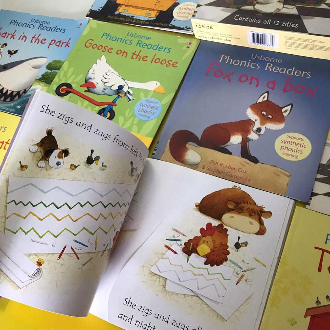 Usborne Phonics Readers Book Set Box 2, Hobbies & Toys, Books
