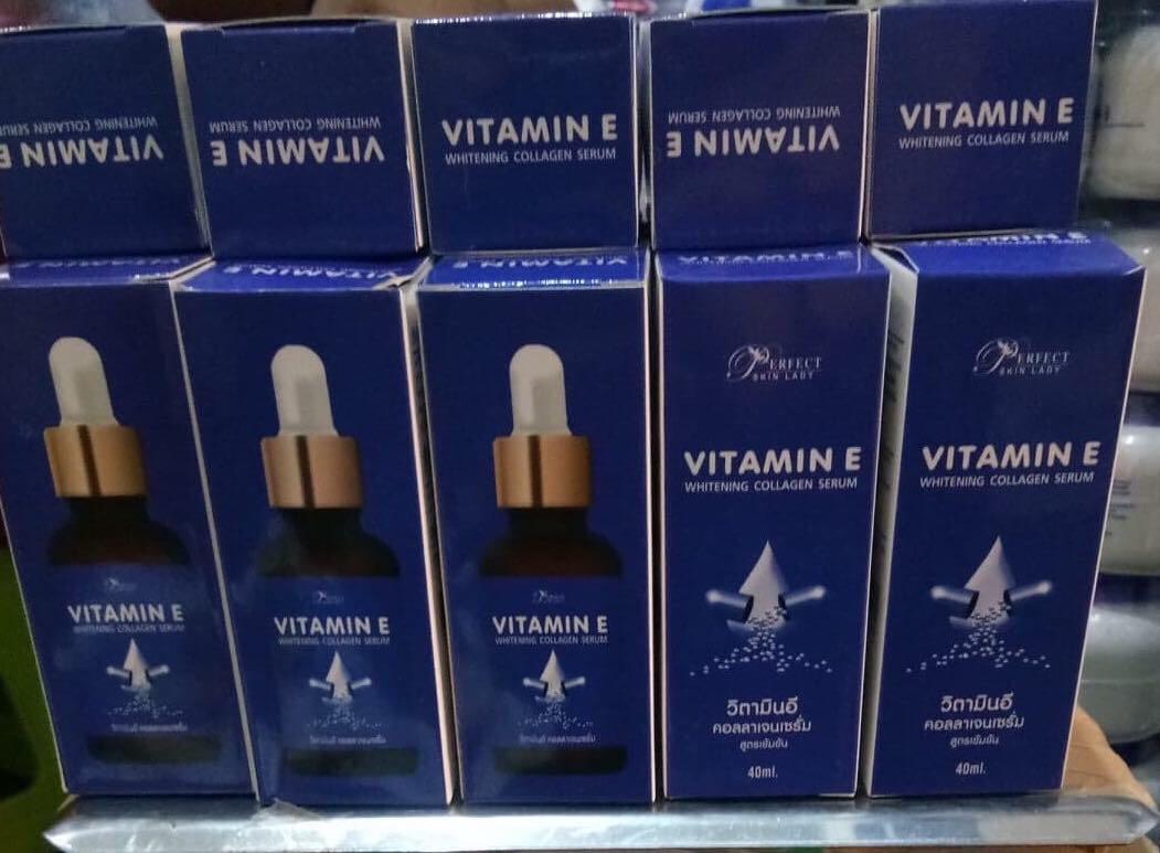 Vitamin E Whitening Collagen Serum (Category: Vitamins & Supplements) located in Manila. Submitted by lovedgv (Listing ID 1007016199, Image 1). Description: ✔️Legit from Thailand ✔️Open for Reseller ✔️Big discount for bulk order.