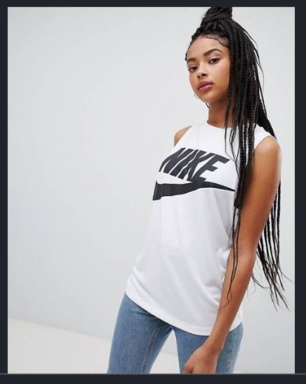 ladies white nike top