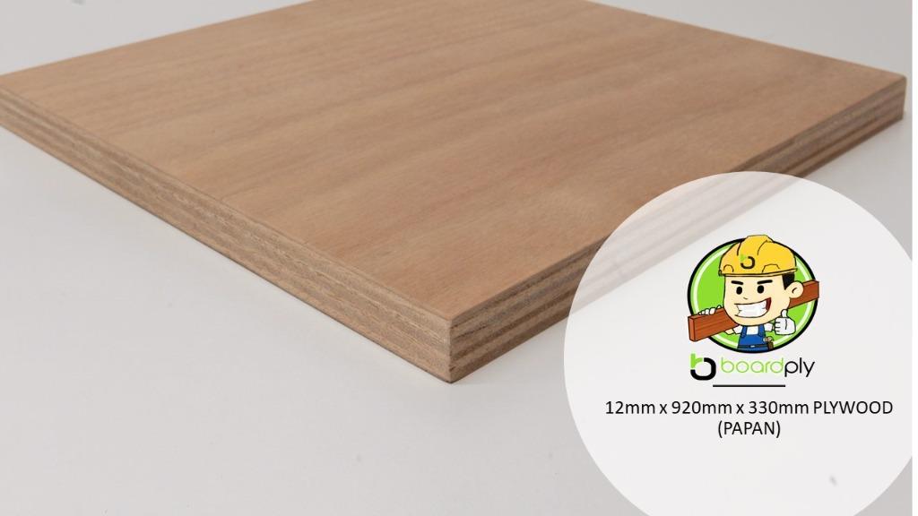 12mm x 920mm x 330mm MR Plywood (NON-WATERPROOF), Home u0026 Furniture 