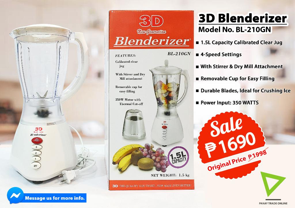 3d Blenderizer Model No Bl 210gn Home Furniture Home