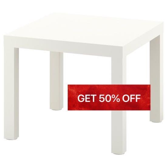 50 SALE! IKEA side table, Furniture & Home Living, Furniture, Tables & Sets on Carousell