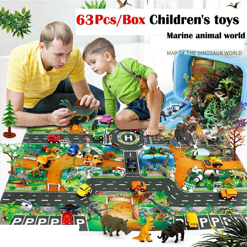 wild animals toys set