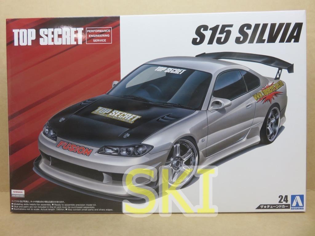 汽車模型青島aoshima 1 24 Nissan Silvia S15 Top Secret W Volk Racing Gt C 玩具 遊戲類 玩具 Carousell