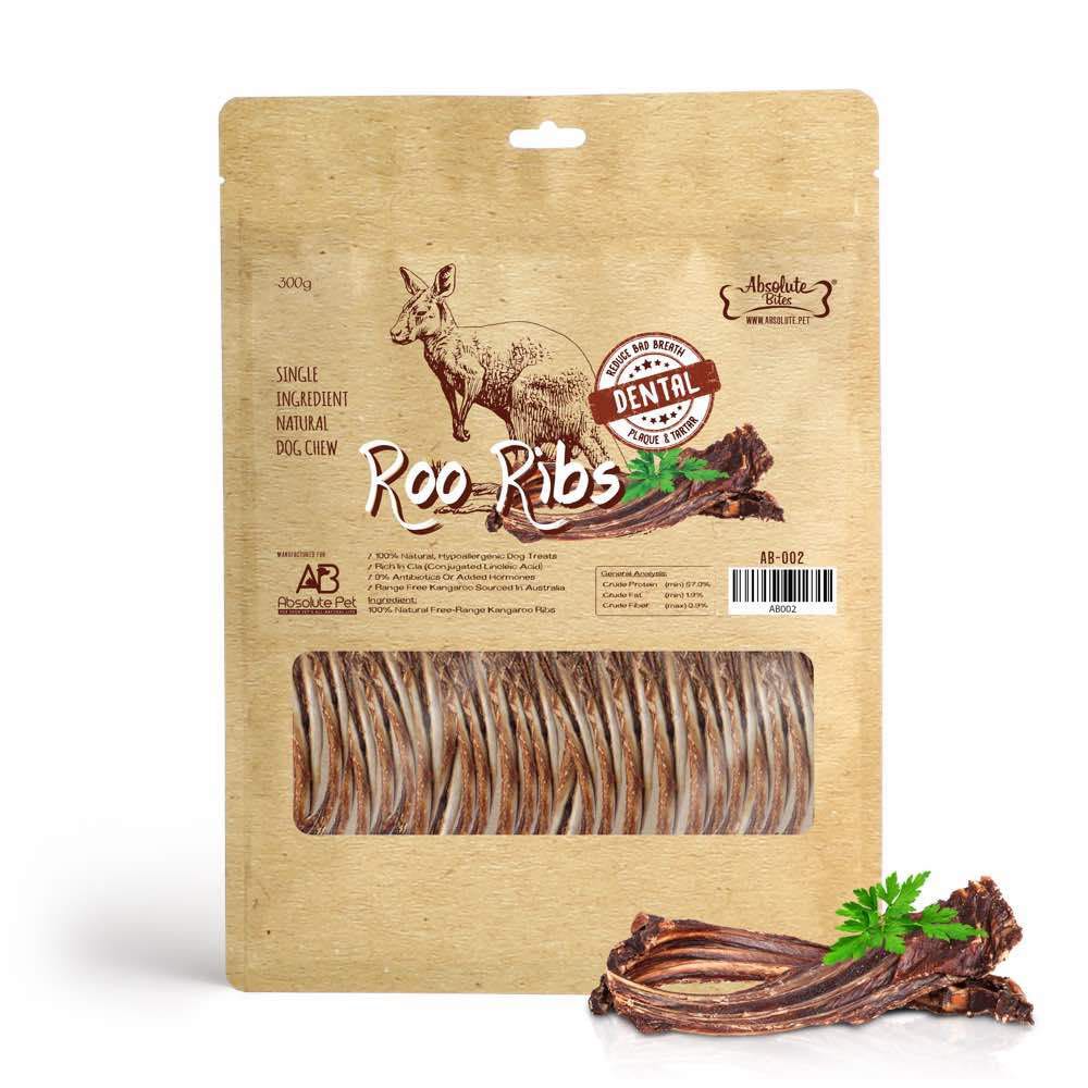 Absolute Bites Kangaroo Ribs 300G, Pet Supplies, Pet Food on Carousell