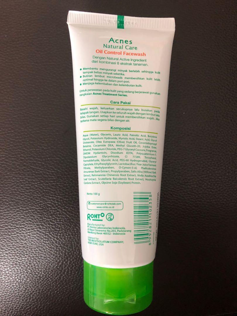 Acnes Natural Care Facewash Oil Control Facial Wash Health Beauty Face Skin Care On Carousell