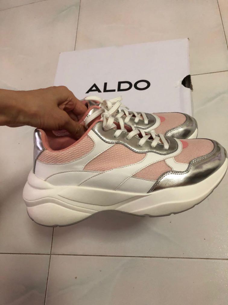 Aldo pink trainers cheap