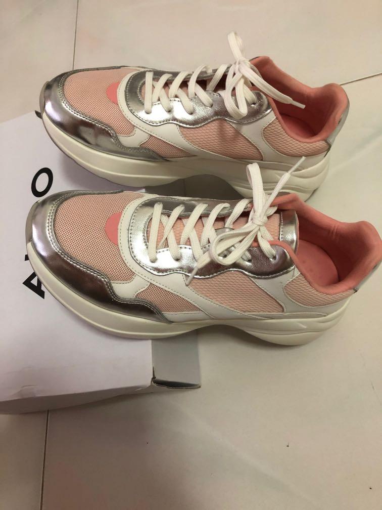 Aldo pink trainers cheap