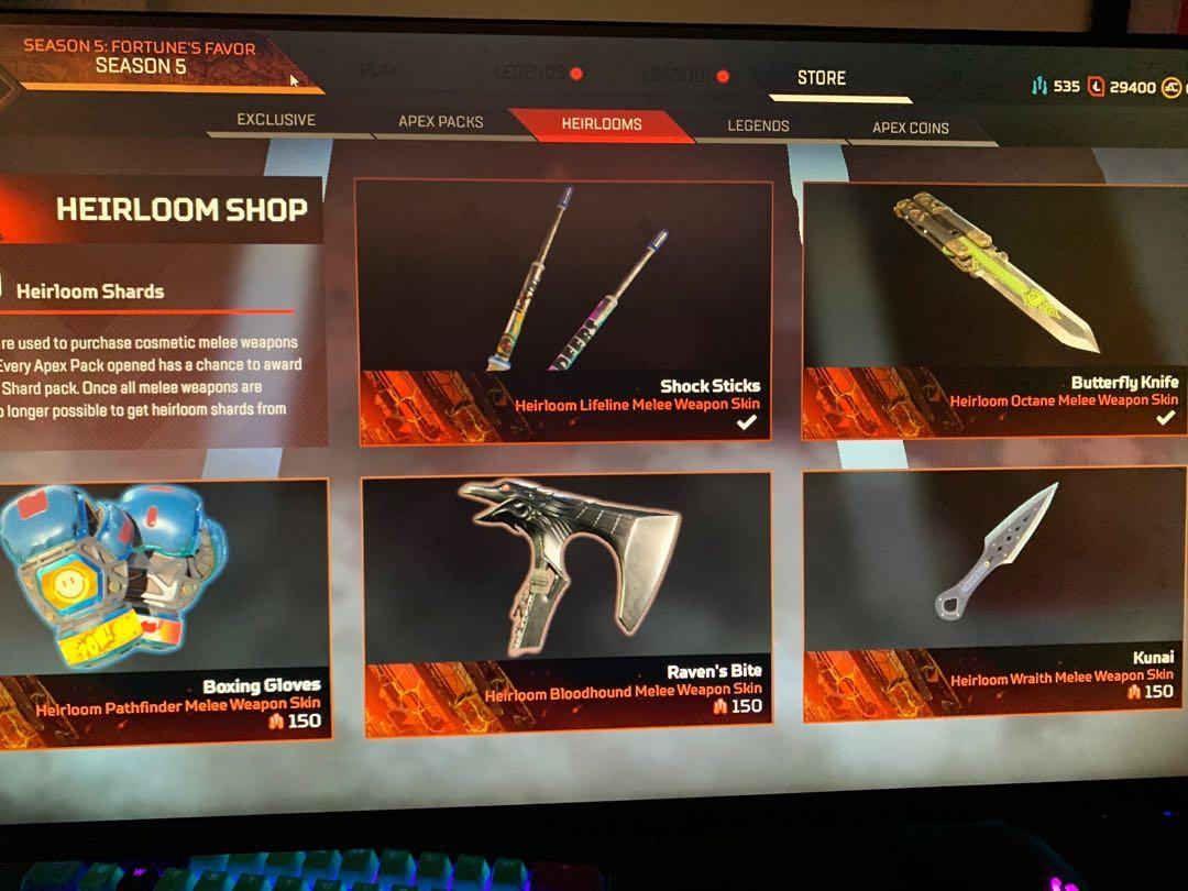 Apex Legends Account 2 Heirlooms Toys Games Video Gaming Video Games On Carousell A balisong knife, also known as a fan knife, butterfly knife or batangas knife, is a folding pocketknife. apex legends account 2 heirlooms toys