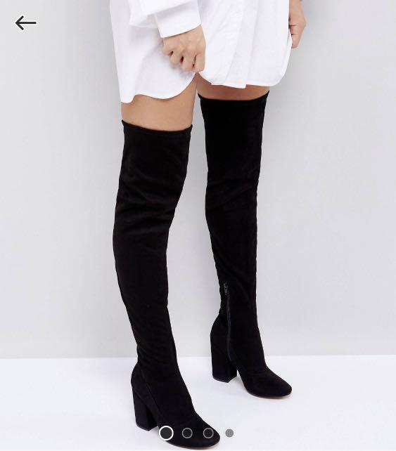 what stores sell thigh high boots