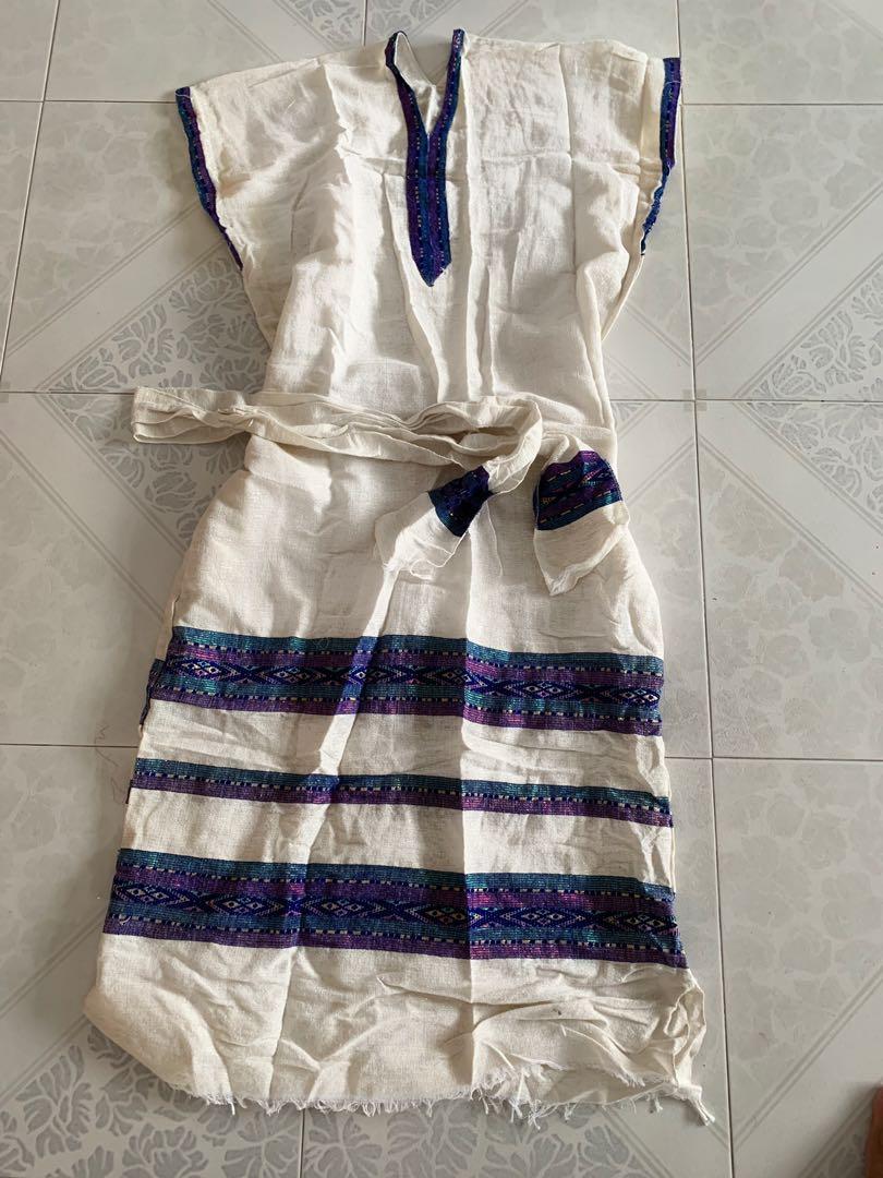 BRAND NEW Ethnic Wear in Blue Purple Color w Belt Sash