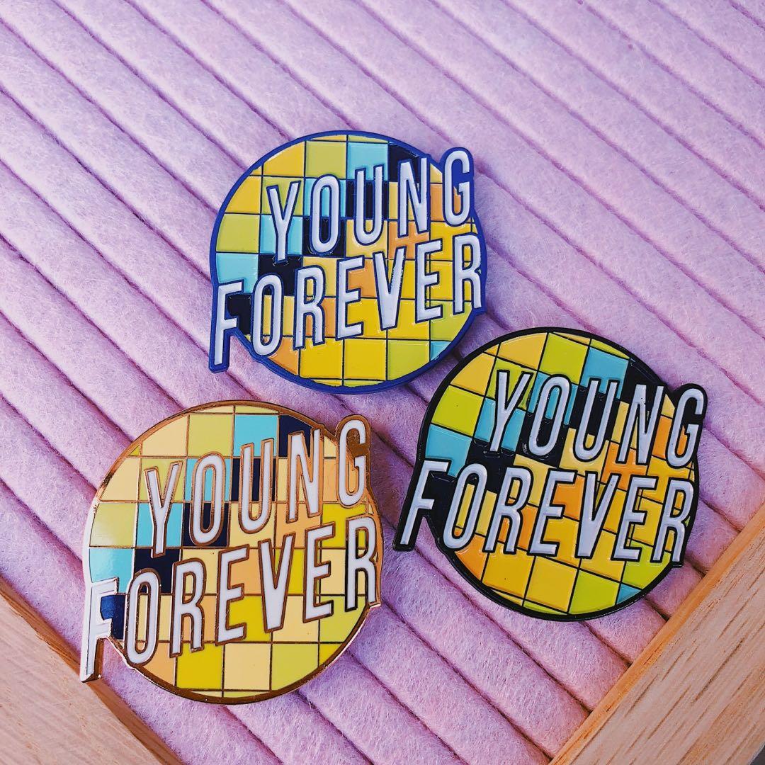 Bts Young Forever Enamel Pin Hobbies Toys Memorabilia Collectibles Fan Merchandise On Carousell