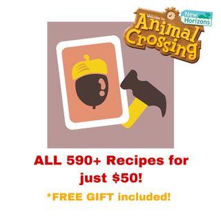 BUNDLE DEAL All Animal Crossing Recipes!
