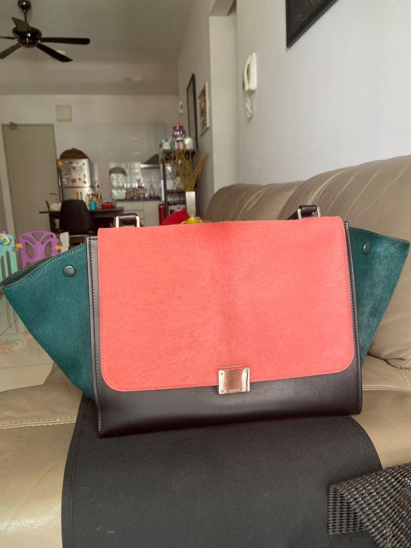 Celine Trapeze pony hair, Luxury, Bags & Wallets on Carousell