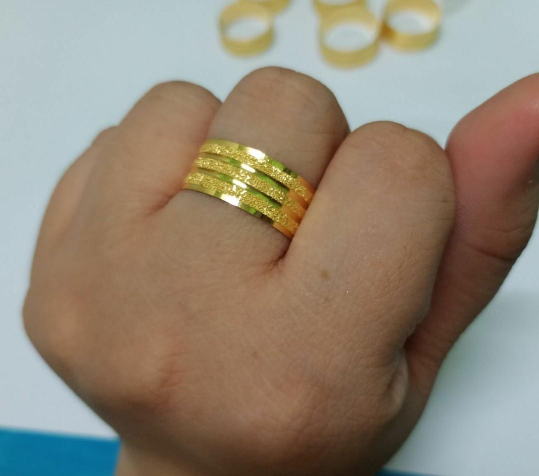 Cincin Emas 916 Size 12 13 14 17 18 Women S Fashion Jewellery On Carousell