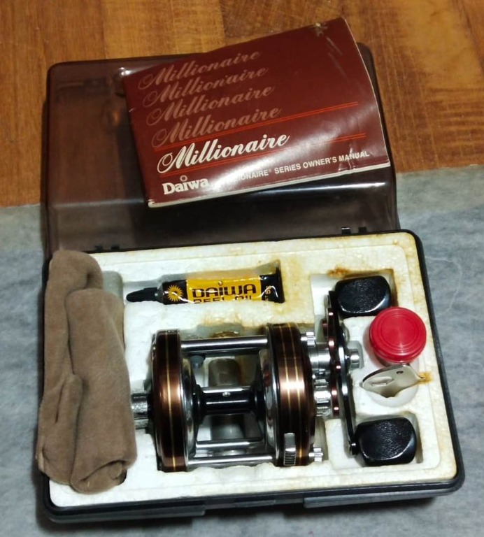 Daiwa Millionaire 4HM Vintage Fishing Reel Tackle box