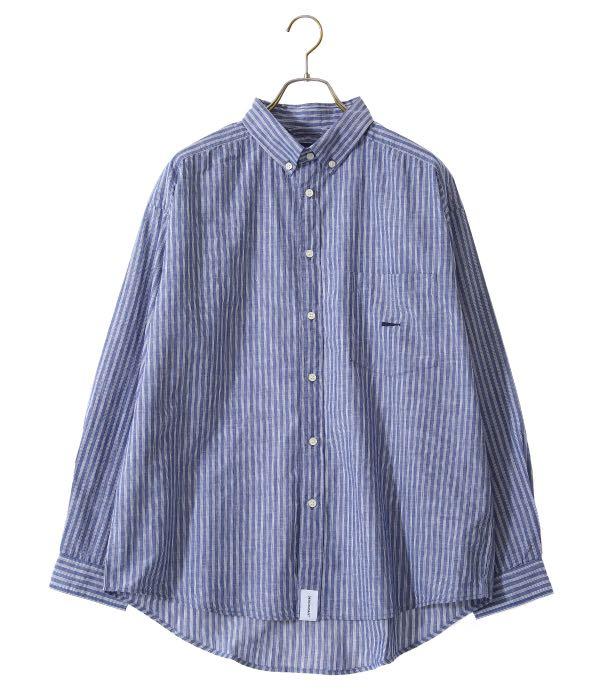 DESCENDANT Hyannis B.D LS Shirt Full Size Blue size 1, 男裝, 外套 