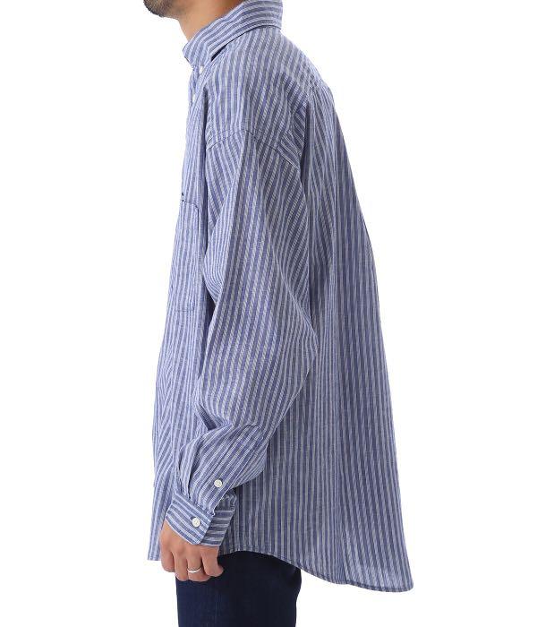 DESCENDANT Hyannis B.D LS Shirt Full Size Blue size 1, 男裝, 外套 