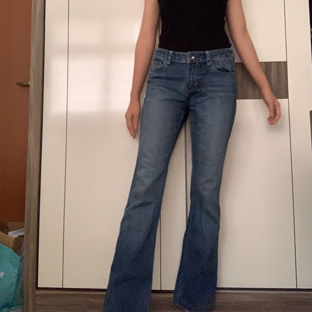 jeans wide bottom