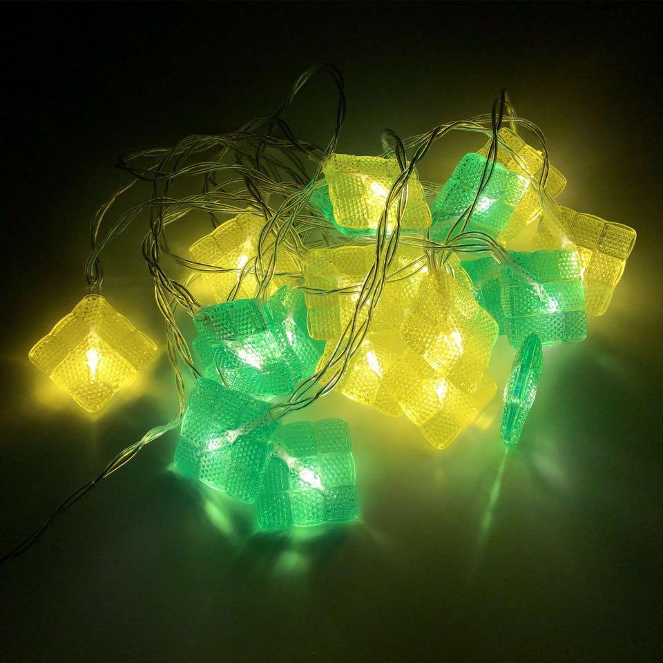 Sg Free Fairy Lights Raya Ketupat Lights Lampu Raya Ketupat Furniture Home Living Lighting Fans Lighting On Carousell