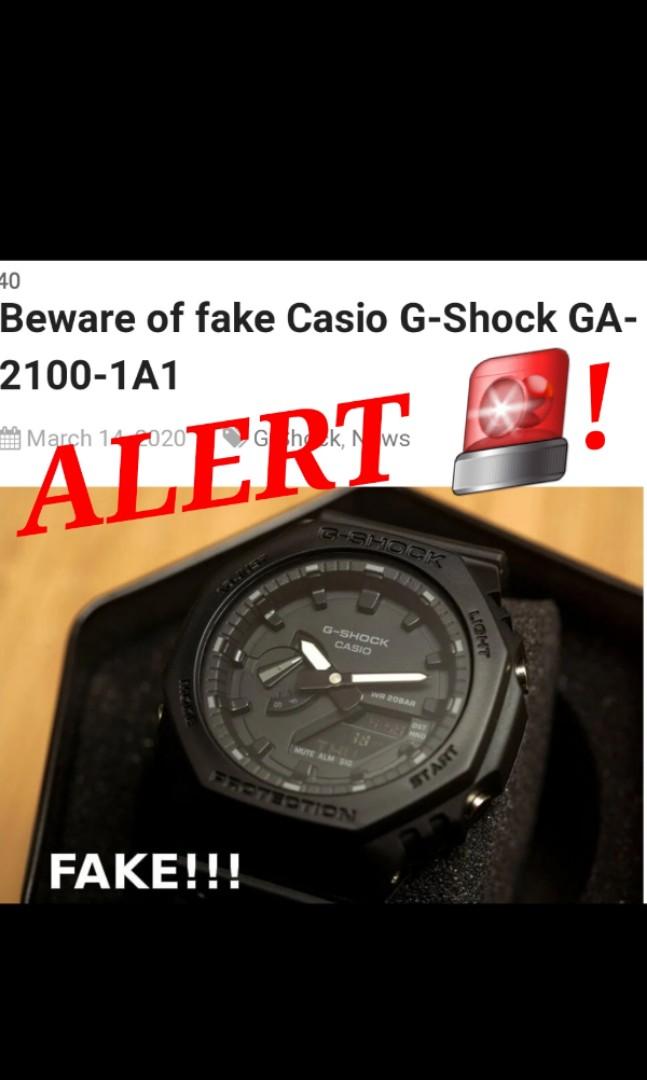 Fake Alert Ga2100 Series Say No To Copy Don T Get Attracted By Their Low Price Men S Fashion Watches On Carousell