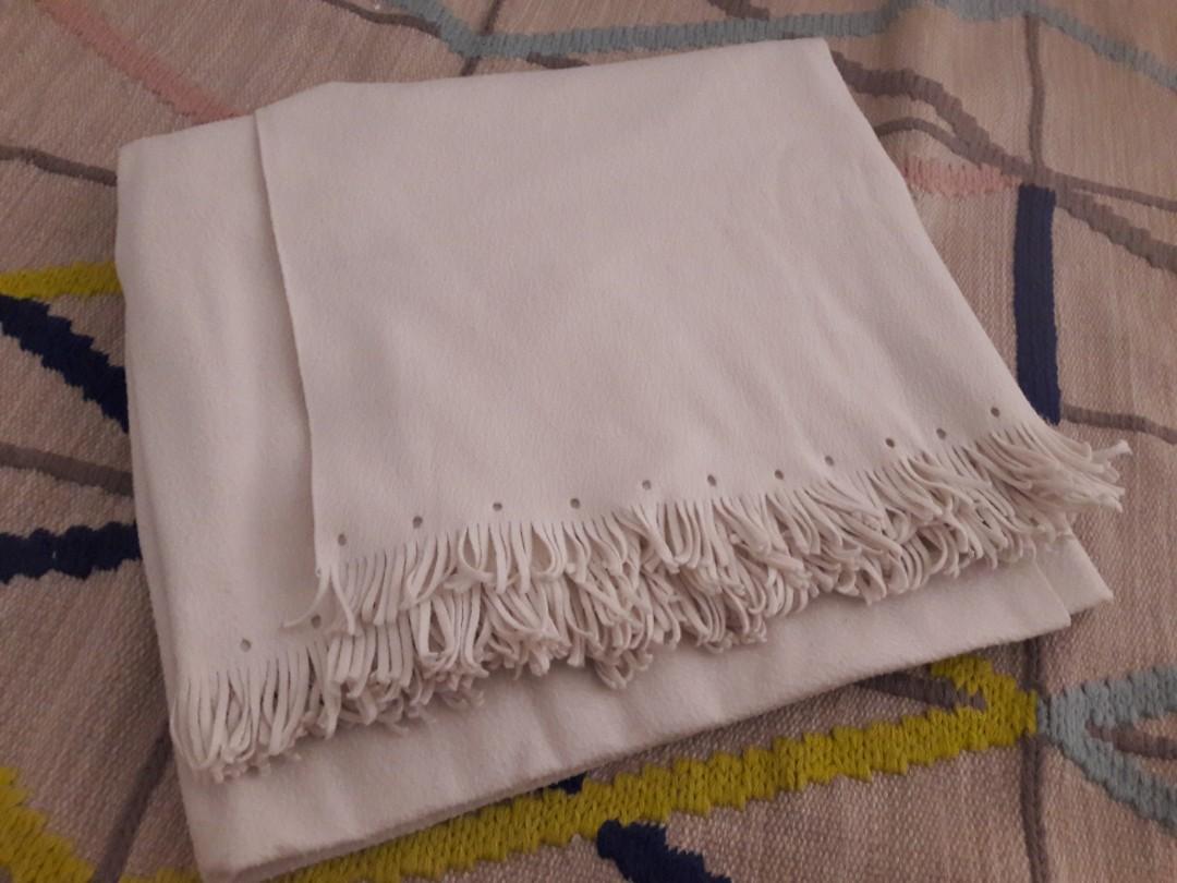 Ikea Polarvide Blanket Off White