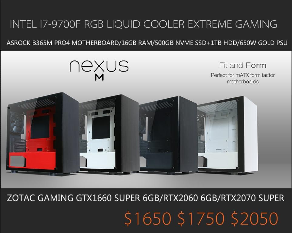Intel I7 9700f Liquid Cooler Extreme Gaming Custom Desktop Pc With Nvidia Gtx1660 Super Rtx60 Rtx 70 Super Build To Order Computers Tech Parts Accessories Computer Parts On Carousell