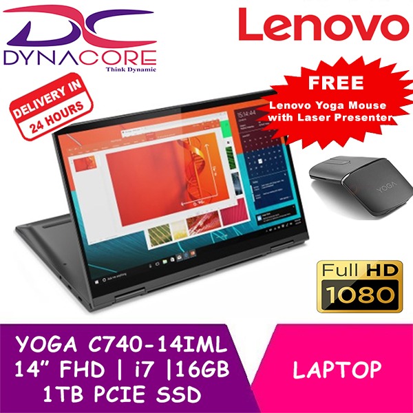 Lenovo Yoga C740 14iml 81tc006lsb I7 10510u 16gb Ddr4 1tb Pcie Ssd 14inch Fhd 300nites 2yr Onsite 1st Year Adp Brand New Dynacore Electronics Computers Laptops On Carousell