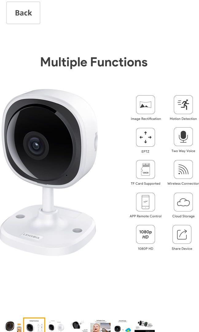 Lensoul 1080p hd security sales camera