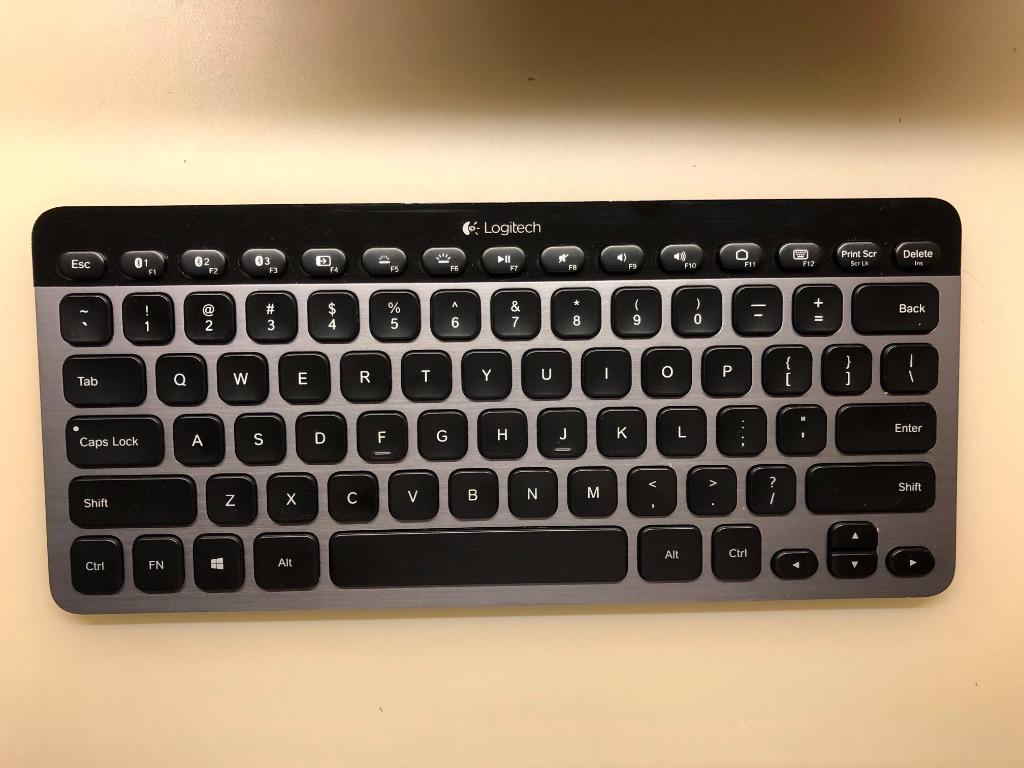 Logitech K810 wireless bluetooth illuminated keyboard 藍牙無線鍵盤, 電腦＆科技, 電腦周邊及配件, 電腦鍵盤及相關產品 Carousell