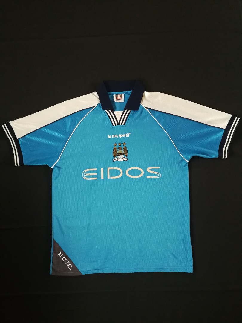 Buy Manchester City Home 1999-2001 Retro Jersey - Talkfootball