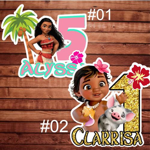 Moana Cake Topper Birthday Baby Shower Customised Party Design Craft Handmade Craft On Carousell