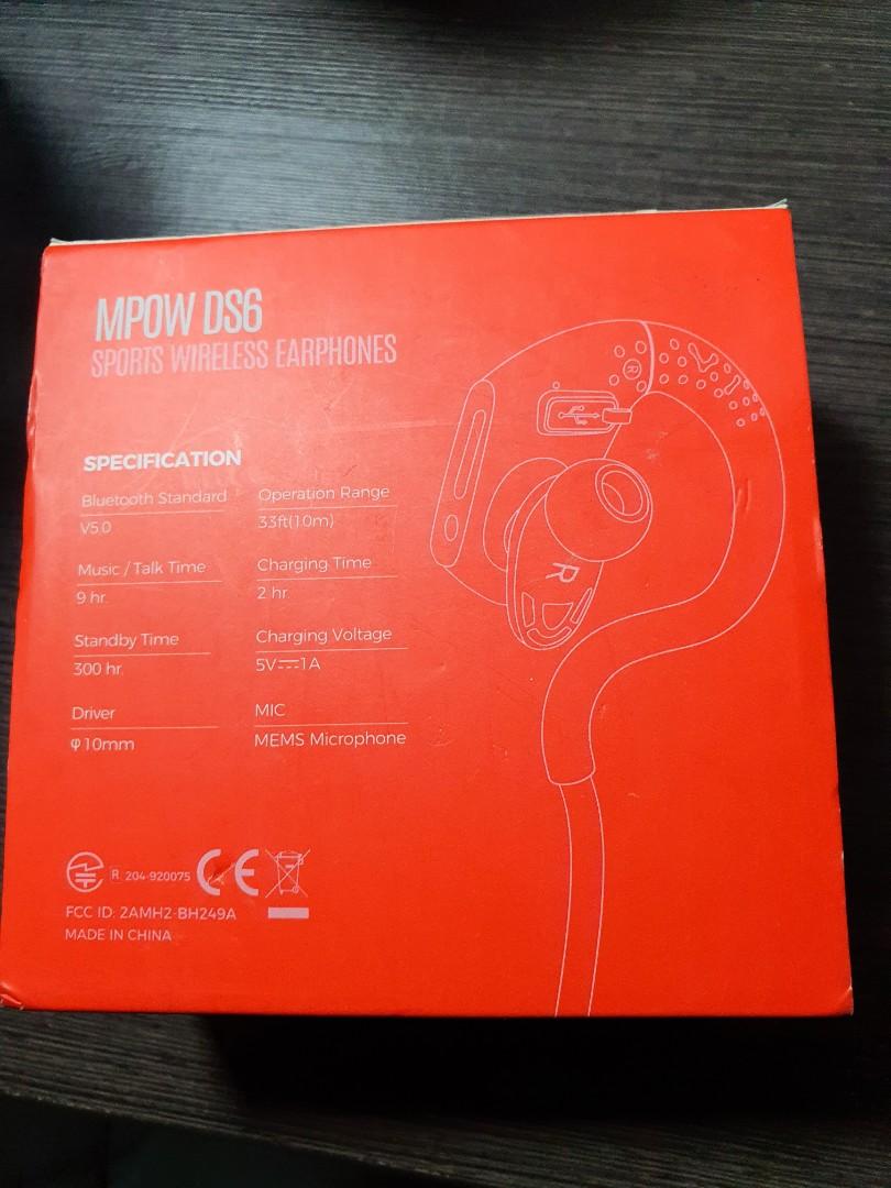 MPOW DS6 Sports Wireless Bluetooth Earphone, Audio, Headphones \u0026 Headsets  on Carousell