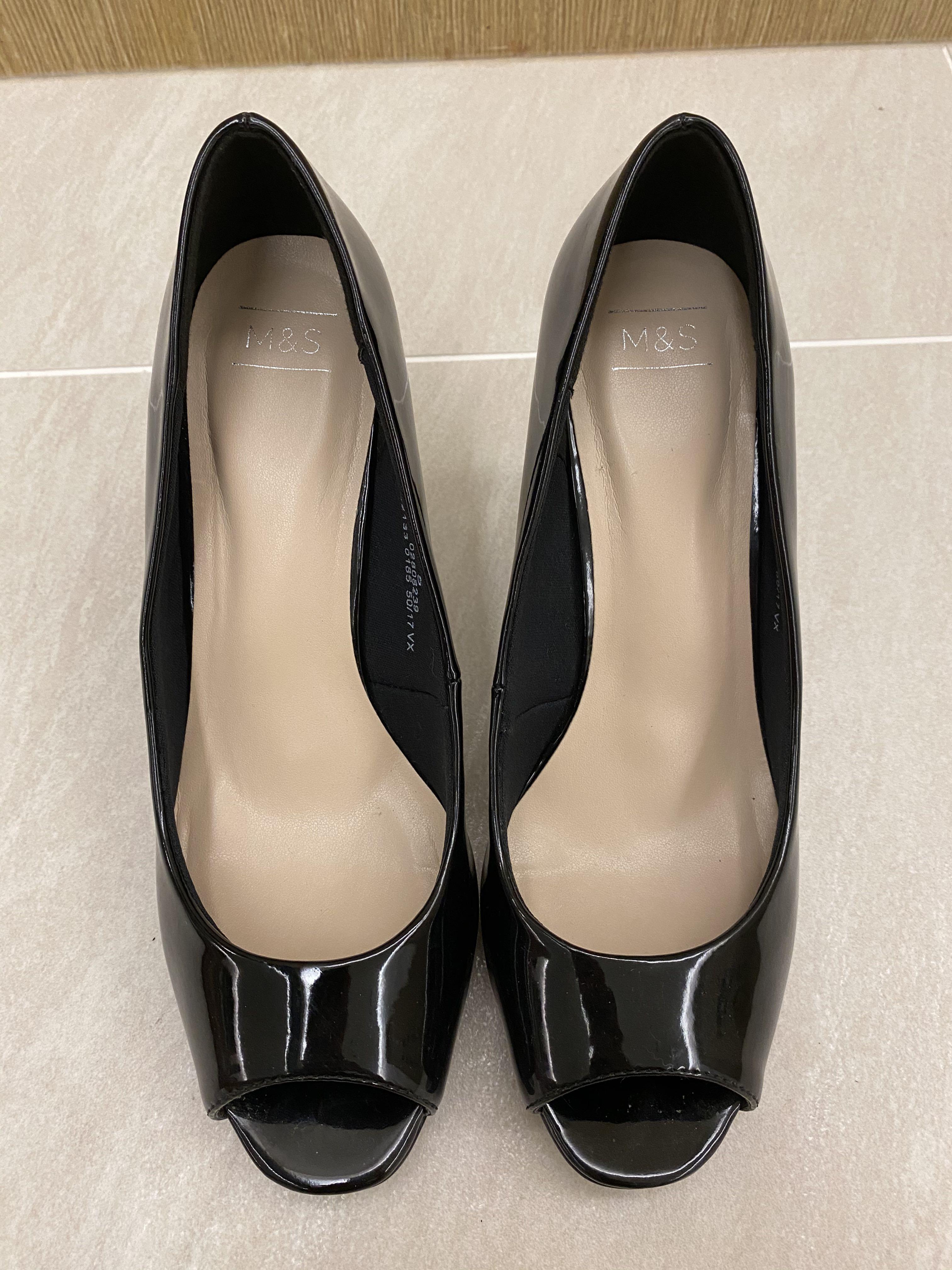 M&s peep outlet toe shoes