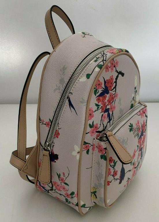 NEW GUESS PANDORE COLLECTION WHITE PINK FLORAL TRAVEL BACKPACK