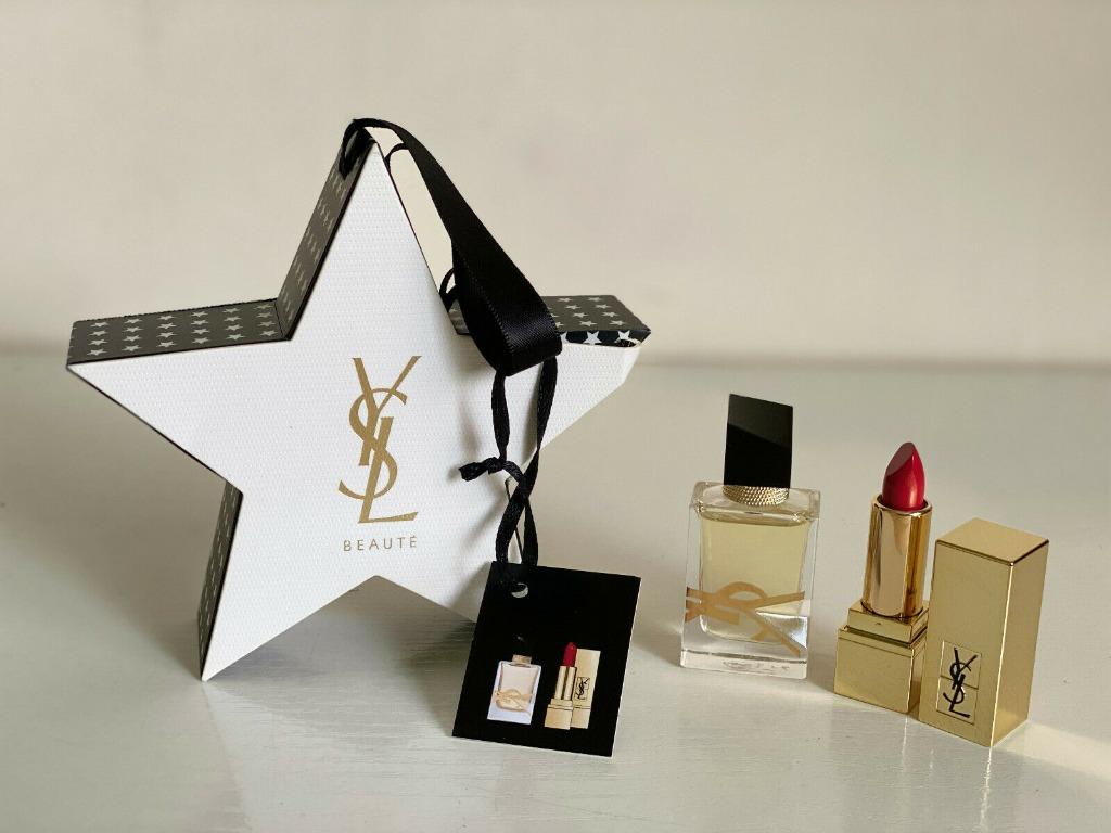 New Yves Saint Laurent Ysl Libre Eau De Parfum Perfume Lipstick Mini Gift Set Health Beauty Makeup On Carousell