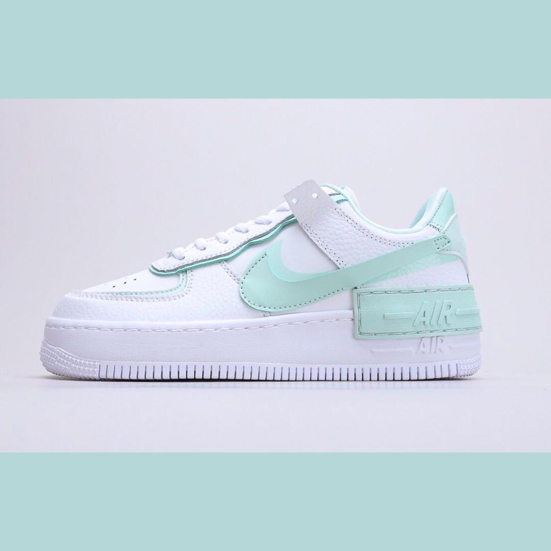 Nike Air Force 1 Shadow (Mint), Women's Fashion, Footwear, Sneakers on  Carousell